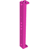 Lego podpěra 2x2x13, tmavě růžová (6150314)